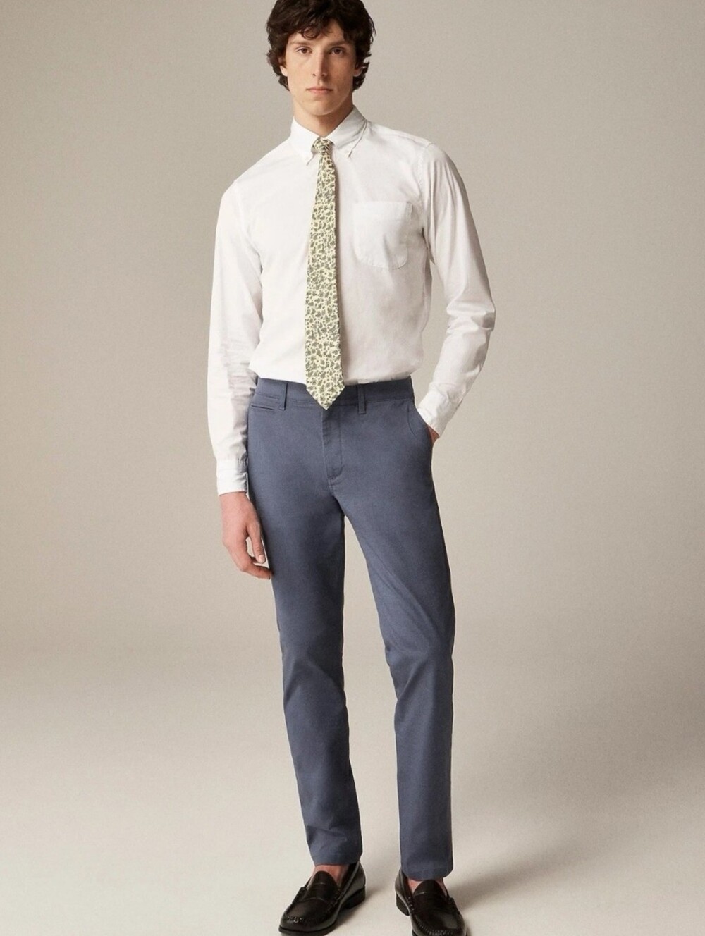J. Crew 484 Slim Oxford Tech Pants Recycled Polyester Stretch Size 34x30 - Picture 2 of 16